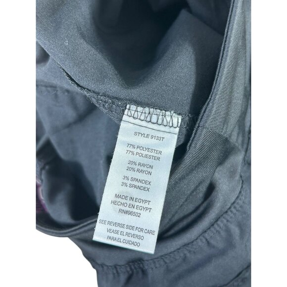Purple Label Yoga by Healing Hands Pants Black Women's XST Stretch Scrubs Cargo - Picture 7 of 14